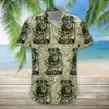 Mäns casual skjortor strand hawaiian fritidsmotor hawaii kemis 3d tryck herr färgglad kort ärm skjorta streetwear mode vetement homme