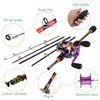 Canne da pesca per barche Sougayilang Canna da pesca e mulinello Combo 18M24M Canna da pesca portatile in fibra di carbonio Max 8kg 651 HighSpeed 91 BB Wheel Tackle J230211