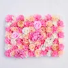 Dekorative Blumen, 40 x 60 cm, künstliche Seide, Hortensie, Rose, Blumenwand, Zuhause, Hochzeit, Hintergrund, Rasen/Säule, Straßenführung, Dekoration
