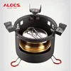 Acampamento alocs cs-b02 cs-b13 compacto mini fogão a álcool espiritual com suporte para mochila ao ar livre forno de camping 230210