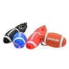 Ultimi tubi in silicone colorato in stile pallone da calcio Mini portatile rimovibile Ruotare la copertura Dry Herb Tabacco con filtro Handpipes Fumare il bocchino DHL