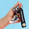 Key Rings Creative Network Red G-Dragon Celebrity Style Little Daisy Keychain Canvas Shoe Keychain Car Bag Hanging Ornaments S387 G230210