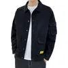 Men's Jackets Autumn Coat Anti-wrinkle Windproof Cold-resistant Men Lapel Cargo Outwear For Work