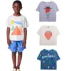 T-shirts T-shirts pour enfants 2022 Été Casual Tops pour enfants Cartoon Impression à manches courtes Tees Filles Blouse Garçons Chemises Bébé Survêtement T230209