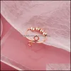 Cluster Rings Turnable Ball Ring Female Open Adjustable Birthday Party Gift Drop Delivery Jewelry Dhe92