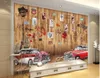 Wallpapers Custom Po 3d Wallpaper European-style Wooden Grainy Wall Vintage Car Living Room Home Decor Murals