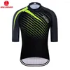 Racing Jackets 2023 Men Fluorescent Green Cycling Jersey Summer Mtb Camisa Ciclismo Lycra Bike Short Sleeve Maillot
