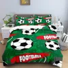 Bedding Sets Football Duvet Capa Conjunto King Size Simple Black Branco Consolador 3D Esporte de futebol para crianças Meninas Meninas Conjunto de cama de poliéster 230211