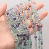 Minchas de pedra natural Fluorite Fluorite Spacer Spacher Fread Forjewelry Making Diy Colar Bracelet 4mm 4mm