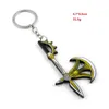 Kluczowe pierścienie Anime Trunket Blak Blak The Seven Deadly Sins Broańs Model Broń Wisior Kluczowy Klucz Keyfob Plecak Łańcuch kluczy Llaveros G230210