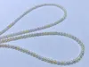 Łańcuchy Styl mody 3-4 mm mały naszyjnik perłowy dla kobiet prawdziwa woda morska Akoya wielokolorowa okrągła perły Fine 925 Srebrna biżuteria