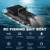 Electric RC Boats D11 RC Fish Finder Fishing Bait Double Motors 1 5kg Loading 500m Remote Control Fixed Speed With 1 Battery 1 LED Light 230211