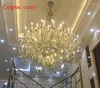 Chandeliers Large El Crystal Lighting Huge Villa Chandelier Led Lustre For Church Hall Big 60 Pcs E14 Candelabro