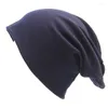 Berets Women Men Men Unisex вязаная зимняя шапка повседневная шапочка хлопковые смешанные сплошные цветные шапки хип -хоп с накипленой шляп для капота шляпы