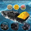 Electric RC Boats D11 RC Fish Finder Fishing Bait Double Motors 1 5kg Loading 500m Remote Control Fixed Speed With 1 Battery 1 LED Light 230211