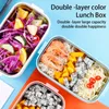 Geschirr-Sets, Edelstahl-Lunchbox, isoliert, Frischhaltebehälter, Bento-Mikrowellenherd-Boxen, Zubehör, rosa, einlagig