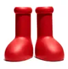 2023 nouvelle annonce MSCHF hommes femmes bottes de pluie concepteurs grande botte rouge fond épais chaussons antidérapants plate-forme en caoutchouc chausson mode Astro garçon taille 35-46 Gw4