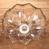 Płytki American Light Luksusowy Kreatywne proste salon dom Nordic Style Glass Glass Fruit Plate Deserd Table Dekoracja