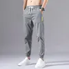 Men's Pants Ice Silk Summer Thin Section Trend Wild Loose Casual Sports Quick-drying Harlan Nine-point 5XLMen's Drak22