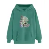 Kadın Hoodies Sweatshirts 2023 Moda Karikatür Sevimli Bear Hoody Harajuku Kadın Giyim Giyim Sweatshirt estetik Yaratılış Baskılı Kızlar