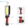 Falllampes facklor Vorlitec Portable Lantern LED USB laddar magnetisk utomhuscampingbil reparationsbelysning med 2 18650 batteri
