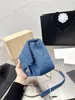 Graffiti Blue Denim Fashion Shoulder Bag 2023 Luxury Designer Women's Bag Tote Crossbody Bag Clamshell Purse