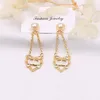 Designer Earrings Stud Earring Fashion Sier Ear Stud Gold Plated Women Crystal Rhinestone Pearl Earring Wholesale