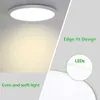 Luci impermeabili lampada a soffitto moderna a soffitto ad alta trasmissione paralume aurnica a filo per la camera da letto soggiorno portico ufficio 2400lm 24w 0209