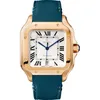 Mens Watch Luxury Automatic Watch Busines Watch, сделанные из премиальной из нержавеющей стали, запеченные синие наручные часы игла сапфира