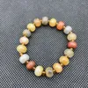 Bracelet de perles en pierre naturelle véritable pour hommes et femmes, haute qualité, poli, forme irrégulière, chaîne à main, bijoux cadeau