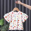 T-shirts Summer 2022 Baby Girl Fashion Clothing Cotton Puff Sleeve T-shirt Kläder Barn Party Birthday Wear T230209