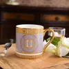 Keramiktasse im europäischen Stil, Bone China-Tasse, Büro-Teetasse, Haushaltswassertasse, Frühstücksmilchtassen, Geschenk