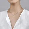 Chaînes Mode Collier en acier inoxydable pour femmes Incolore Multi Forme Géométrique Pendentif Foulard Fine Bijoux Gratuit De Fret