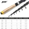 Boat Fishing Rods JOF High Quality Carbon Spinning Casting Rod Travel lure Trout telescopic fishing rod Lure Weight 1060g carp wooden handle pole J230211