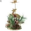 Juldekorationer bedårande ljusstake med flera användar av skrivbordsprydnad Stylish Iron Art Holiday Decoration Arrangement
