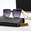 Sonnenbrille Damen-Sonnenbrille, Luxus-Sonnenbrille, Lunettes-Markensonnenbrille, Top Gold Text, 5 Farben, Vintage-Damen-Strandbrille, Originaletui, Designer-Sonnenbrille