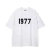 Ontwerper Mode Luxe 1977 essentieel klassiek T-shirt heren en dames Letter Printing Hip Hop FOG Top Zomer Ademend High Street Cotton Loose Tees ess