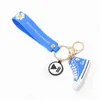 Key Rings Creative Network Red G-Dragon Celebrity Style Little Daisy Keychain Canvas Shoe Keychain Car Bag Hanging Ornaments S387 G230210