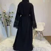 Vêtements ethniques grande qualité grande balançoire perles Robes musulmanes robe Cardigan Abaya Peignoir Service de prière islamique F1741