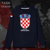 Sweat à capuche masculine Croatie Hrvatska Croatie HRV Croates Mens Sweat à sweat Tops Men Automne Streetwear Clothing Sportswear Tracksuit 20