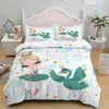 Bedding sets Lovely Princess Kids Bedding Set King Queen Castle Duvet Cover Pillowcase Bed Cover for Girls Twin Single Size Soft Quilt Cover 230211