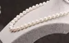 Chains Genuine 9-10mm White Pearl Cultured Freshwater Necklace 24" 50"