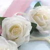 Decorative Flowers 6pcs / Silk Rose Head Wedding Party Bride Wrist Decoration Bridesmaid Flower Chest Wreath