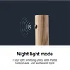 LED Night Light USB Wireless Wood Stick Dark Motion Motion Wall Lamp Magnetic Morketor Cabinet Wardrobe Light Decor