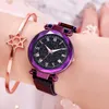 Wristwatches Fashion Women Watches Luxury Diamond Ladies Starry Sky Magnet Watch Waterproof Female Wristwatch For Gift Clock