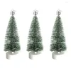 ديكورات عيد الميلاد 3pcs مركز تسوق مصطنع مع LED LED Tree Tree Holiday Party داخلي في الهواء الطلق.