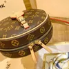 2023 Bags Clearance Outlets Hong niche design cake leather messenger round small women's shoulder bag 2023 fall new