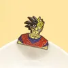 Broches xm-funny Japanse anime kakarot broche legering glazuur metalen badge pin kraag accessoires