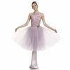 Bodys de danse de ballet de ballet Body lyrique Ballerina Dress Swan Lake Performance Costume Puprle Danceur Classical Tentime JL3276