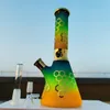 10 pouces Heady Bong 3D Animal Abeille Or Narguilé Nid d'Abeilles de Masse GreenRed Verre Bécher Bong Pipe Bouteilles D'eau En Verre 14MM BowlStem